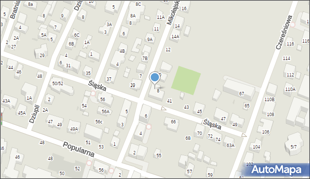 Warszawa, Mikołajska, 8A, mapa Warszawy