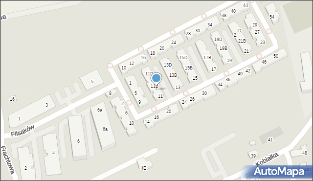 Warszawa, Międzyrzecze, 11A, mapa Warszawy