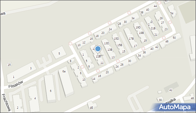 Warszawa, Międzyrzecze, 11B, mapa Warszawy