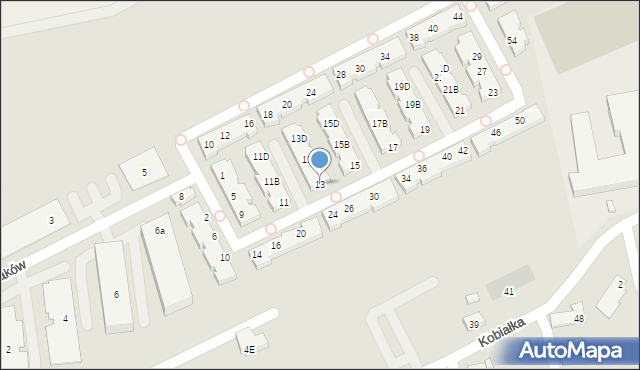 Warszawa, Międzyrzecze, 13, mapa Warszawy