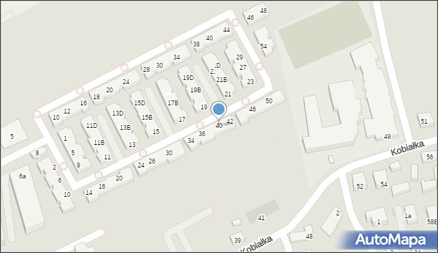 Warszawa, Międzyrzecze, 40, mapa Warszawy