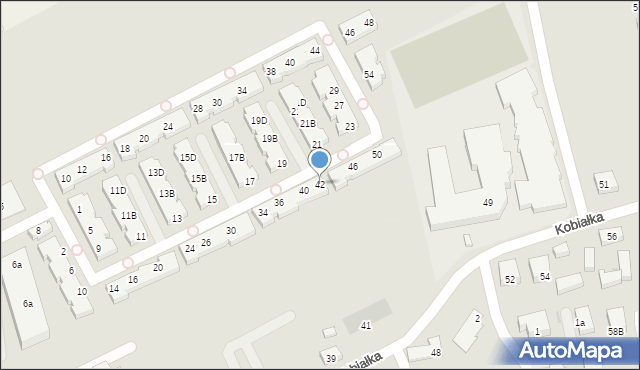 Warszawa, Międzyrzecze, 42, mapa Warszawy