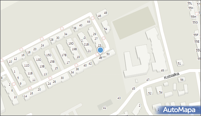 Warszawa, Międzyrzecze, 46, mapa Warszawy