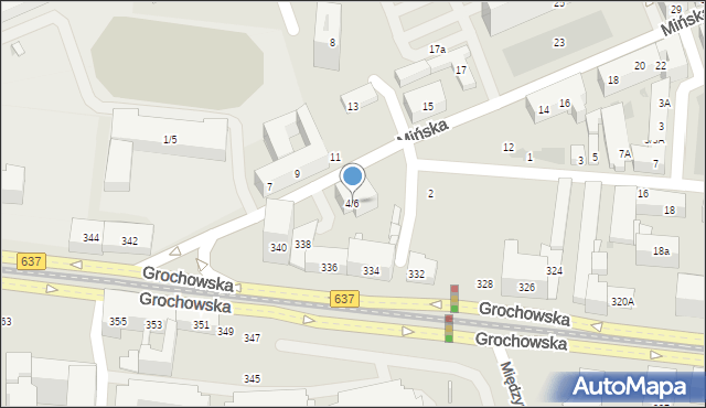 Warszawa, Mińska, 4/6, mapa Warszawy