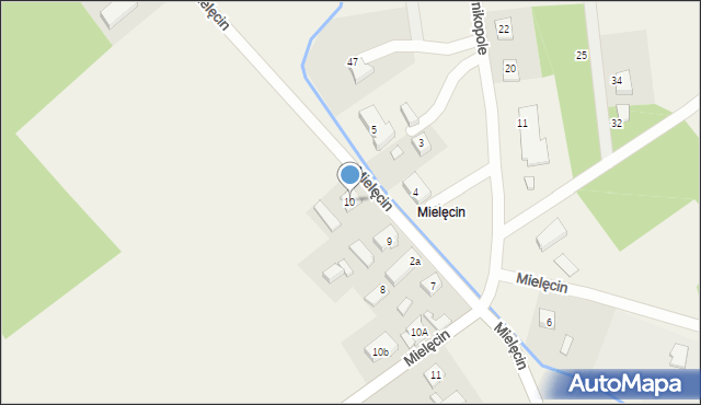 Weronikopole, Mielęcin, 10, mapa Weronikopole