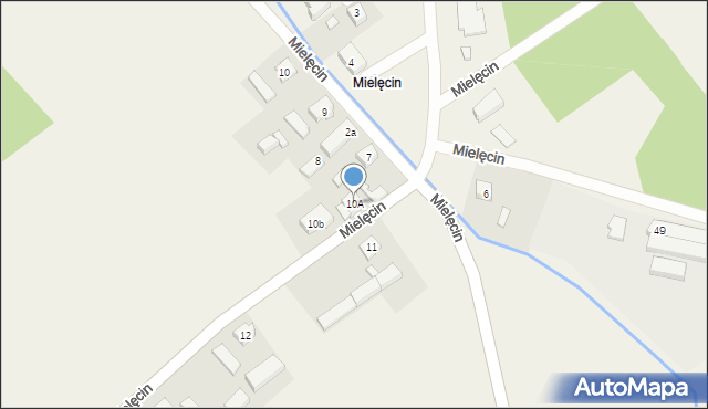 Weronikopole, Mielęcin, 10A, mapa Weronikopole