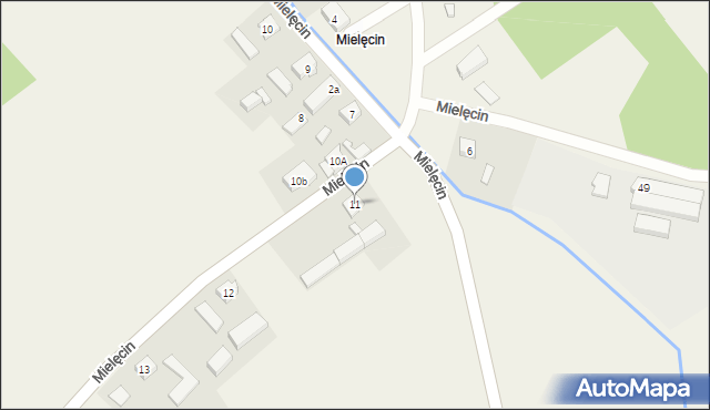 Weronikopole, Mielęcin, 11, mapa Weronikopole