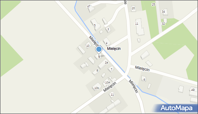 Weronikopole, Mielęcin, 9, mapa Weronikopole