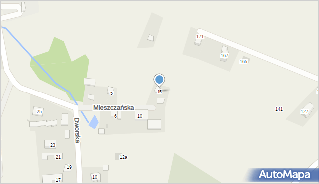 Więcławice Stare, Mieszczańska, 15, mapa Więcławice Stare