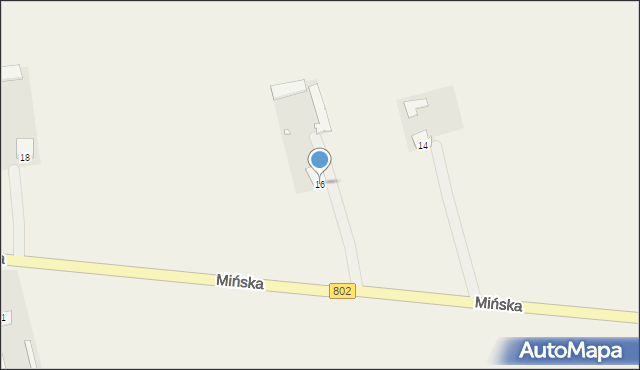 Wielgolas, Mińska, 16, mapa Wielgolas