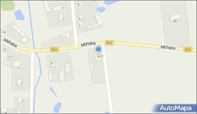 Wielgolas, Mińska, 5, mapa Wielgolas