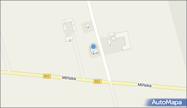 Wielgolas, Mińska, 6, mapa Wielgolas
