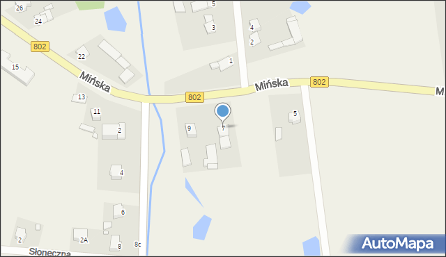 Wielgolas, Mińska, 7, mapa Wielgolas