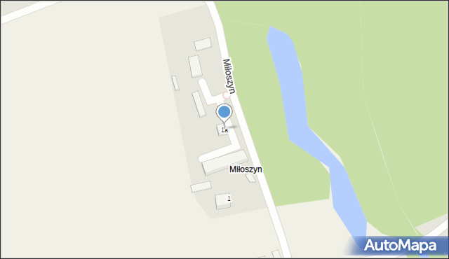 Wilkszyn, Miłoszyn, 1a, mapa Wilkszyn