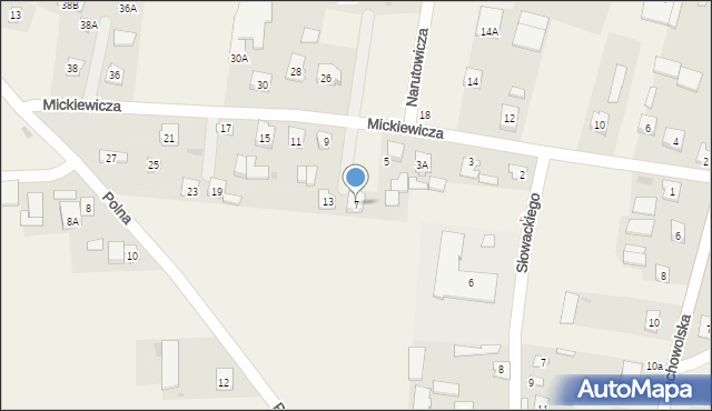 Wohyń, Mickiewicza Adama, 7, mapa Wohyń