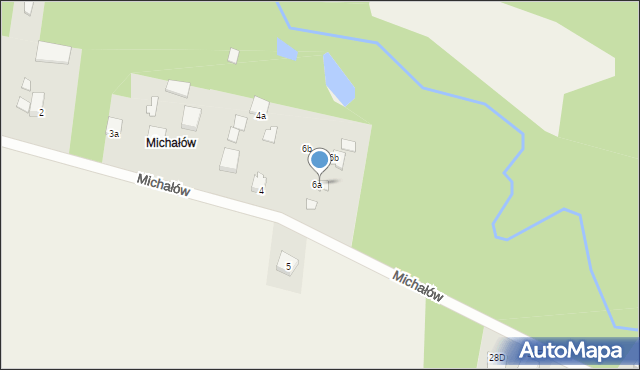 Wola Branicka, Michałów, 6a, mapa Wola Branicka