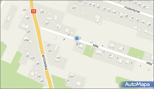 Wola Morawicka, Miła, 16, mapa Wola Morawicka