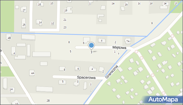 Wola Mrokowska, Miętowa, 3, mapa Wola Mrokowska