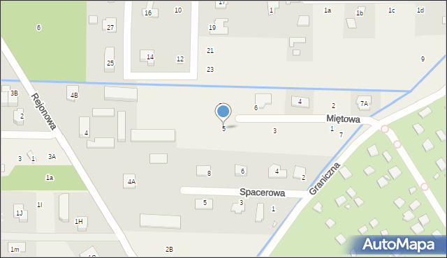 Wola Mrokowska, Miętowa, 5, mapa Wola Mrokowska