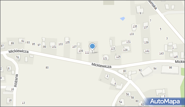 Wola Radziszowska, Mickiewicza Adama, 113, mapa Wola Radziszowska