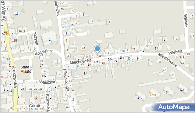 Wolbrom, Miechowska, 9a, mapa Wolbrom