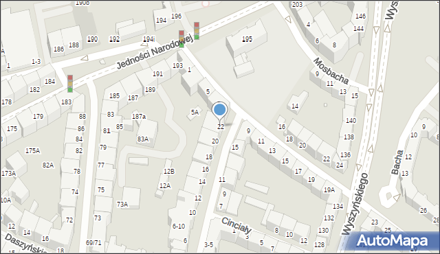 Wrocław, Miarki Karola, 22, mapa Wrocławia