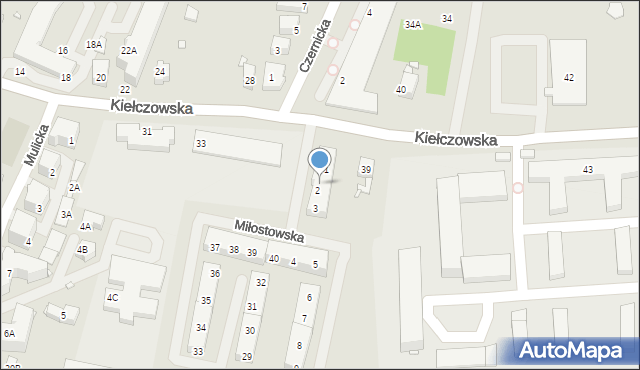 Wrocław, Miłostowska, 2A, mapa Wrocławia