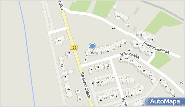 Wrocław, Mikołowska, 10, mapa Wrocławia