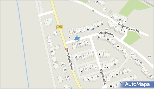 Wrocław, Mikołowska, 3, mapa Wrocławia
