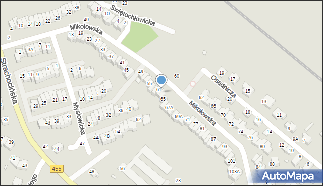 Wrocław, Mikołowska, 63, mapa Wrocławia