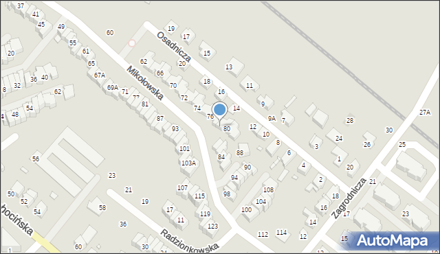Wrocław, Mikołowska, 78, mapa Wrocławia