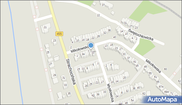 Wrocław, Mikołowska, 9, mapa Wrocławia