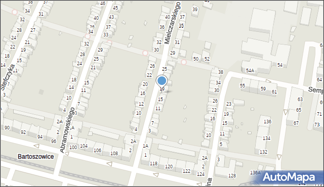 Wrocław, Mielczarskiego Romualda, 17, mapa Wrocławia