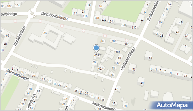 Wrocław, Mielczarskiego Romualda, 60A, mapa Wrocławia