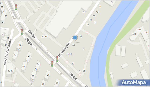 Wrocław, Michalczyka Kazimierza, 1d, mapa Wrocławia