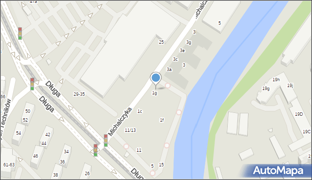 Wrocław, Michalczyka Kazimierza, 1h, mapa Wrocławia