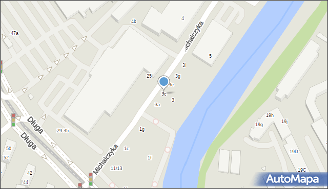 Wrocław, Michalczyka Kazimierza, 3c, mapa Wrocławia