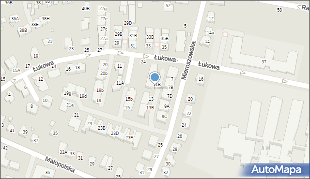 Wrocław, Mieroszowska, 11C, mapa Wrocławia