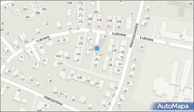 Wrocław, Mieroszowska, 15c, mapa Wrocławia