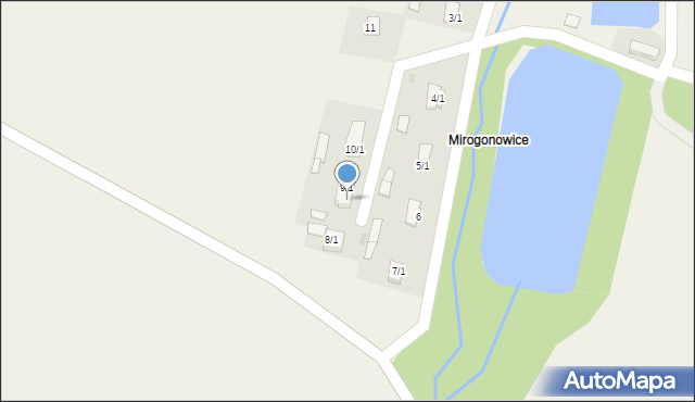 Wronów, Mirogonowice, 9/2, mapa Wronów