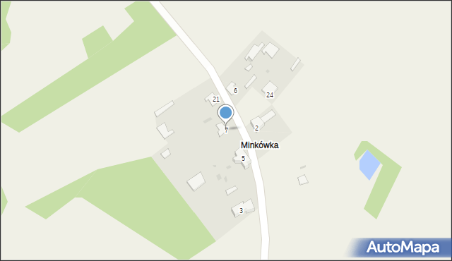 Zabłotczyzna, Minkówka, 7, mapa Zabłotczyzna