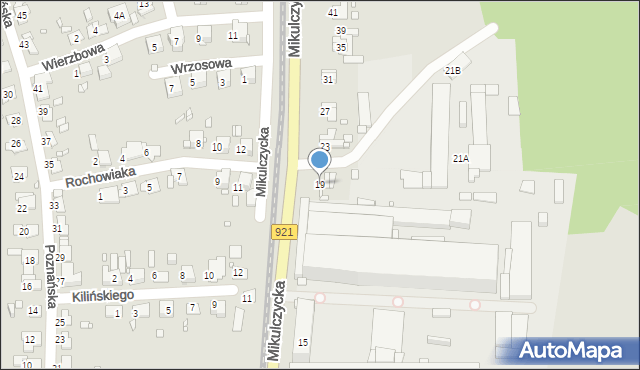 Zabrze, Mikulczycka, 19, mapa Zabrza