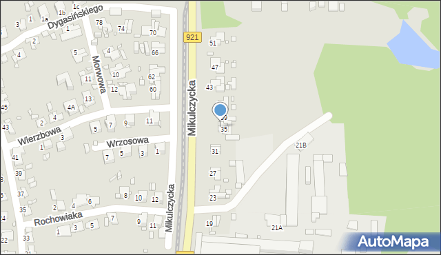 Zabrze, Mikulczycka, 37, mapa Zabrza