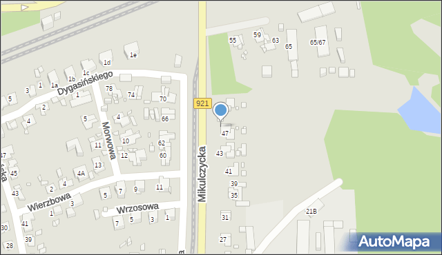 Zabrze, Mikulczycka, 49, mapa Zabrza