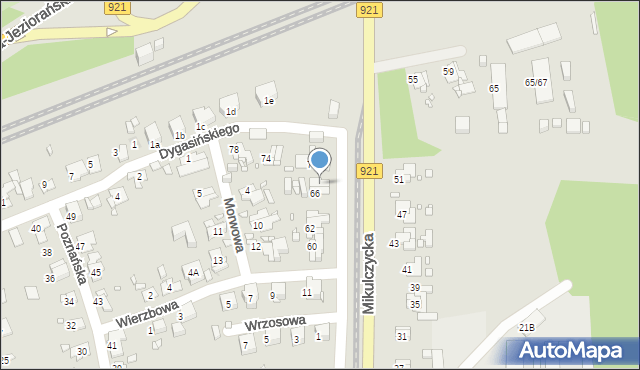 Zabrze, Mikulczycka, 68, mapa Zabrza