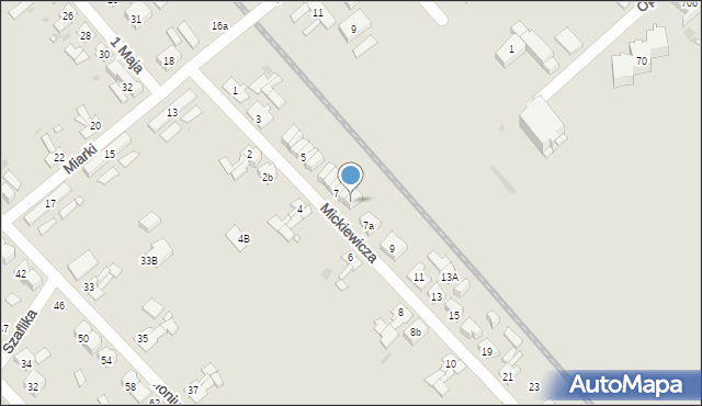 Zawadzkie, Mickiewicza Adama, 7/6, mapa Zawadzkie