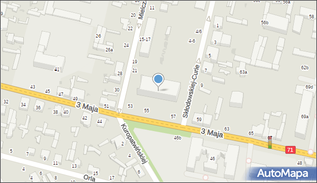 Zgierz, Mielczarskiego Romualda, 21, mapa Zgierz