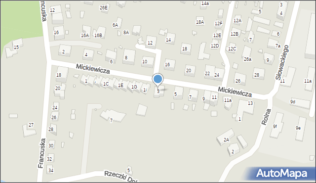 Zgorzelec, Mickiewicza Adama, 3, mapa Zgorzelec