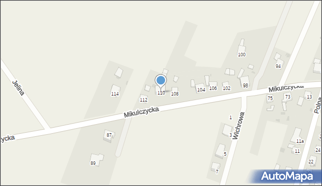 Ziemięcice, Mikulczycka, 110, mapa Ziemięcice