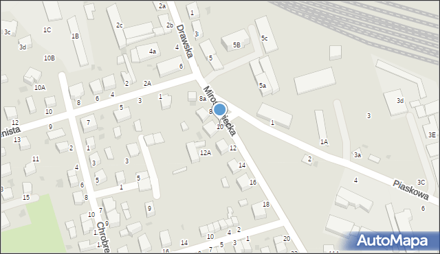 Złocieniec, Mirosławiecka, 10, mapa Złocieniec